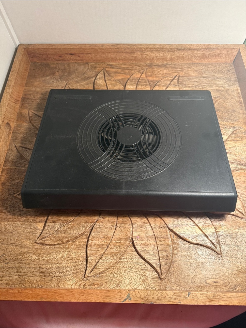 NWOT Black Onn Laptop Cooling Pad with Single Large Fan - NO PLUG